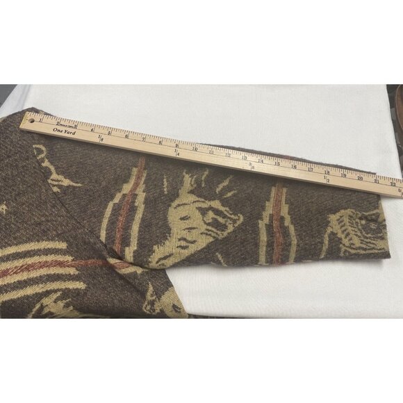 Vintage AB Sport Wool-Look Blazer Women’s 1X Southwest Horses Eagle - Picture 12 of 12